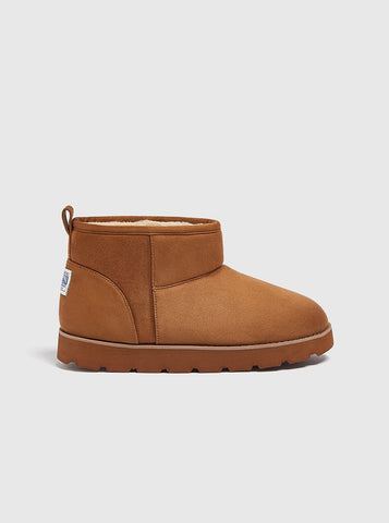 Faux Fur Ankle Boots With Lining