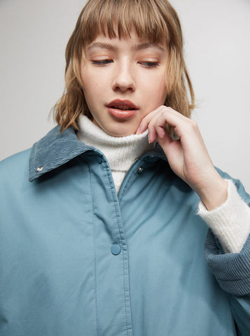 Navy Blue Puffer Jacket
