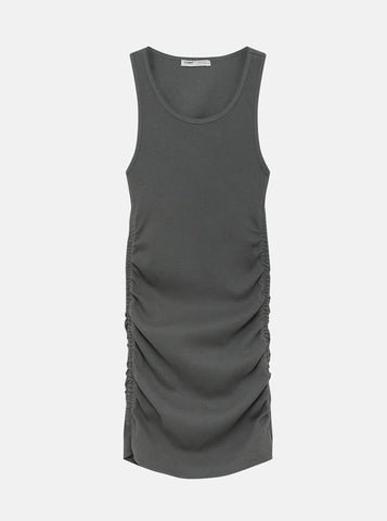 Sleeveless Short Draped Dress