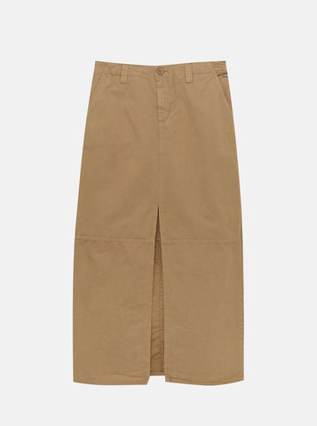 Long Straight Skirt With Side Slits
